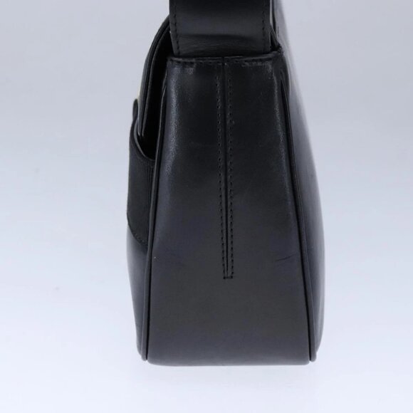 Salvatore Ferragamo Vala Shoulder Bag Leather Black Gold Auth 109105 - Picture 6 of 16